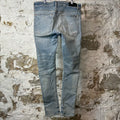 Amiri Bone Legs Blue Denim Jeans Sz 34