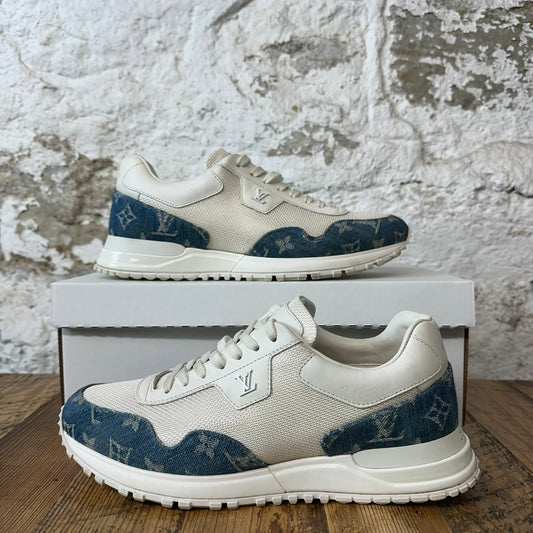 Louis Vuitton Blue Denim White Runaway Sneaker Sz 8 (6.5LV) No Box