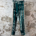 Palm Angels Green Paisley Track Pants Sz S