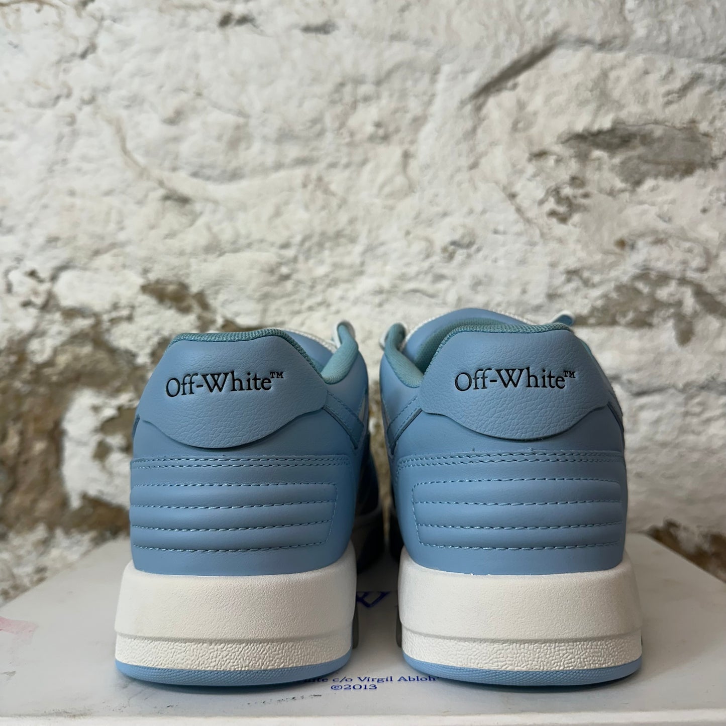 Off White Out Of Office Ice Blue White Sneaker Sz 7 (40) DS