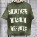Saint Vanity Saint Was Here Green T-Shirt Sz S