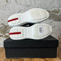 Prada Americas Cup Navy Patent Grey White Sneaker Sz 5.5 (37.5)