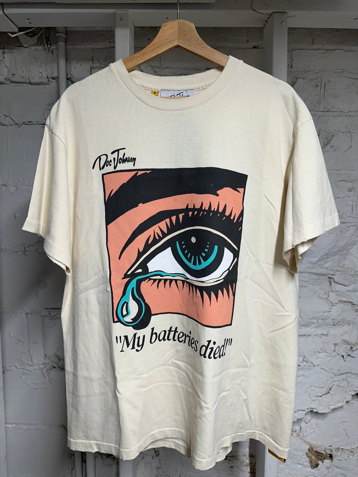 Gallery Dept DJ Eye T-shirt Cream Sz M