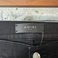 Amiri MX1 Black White Woven Black Denim Jeans Sz 36