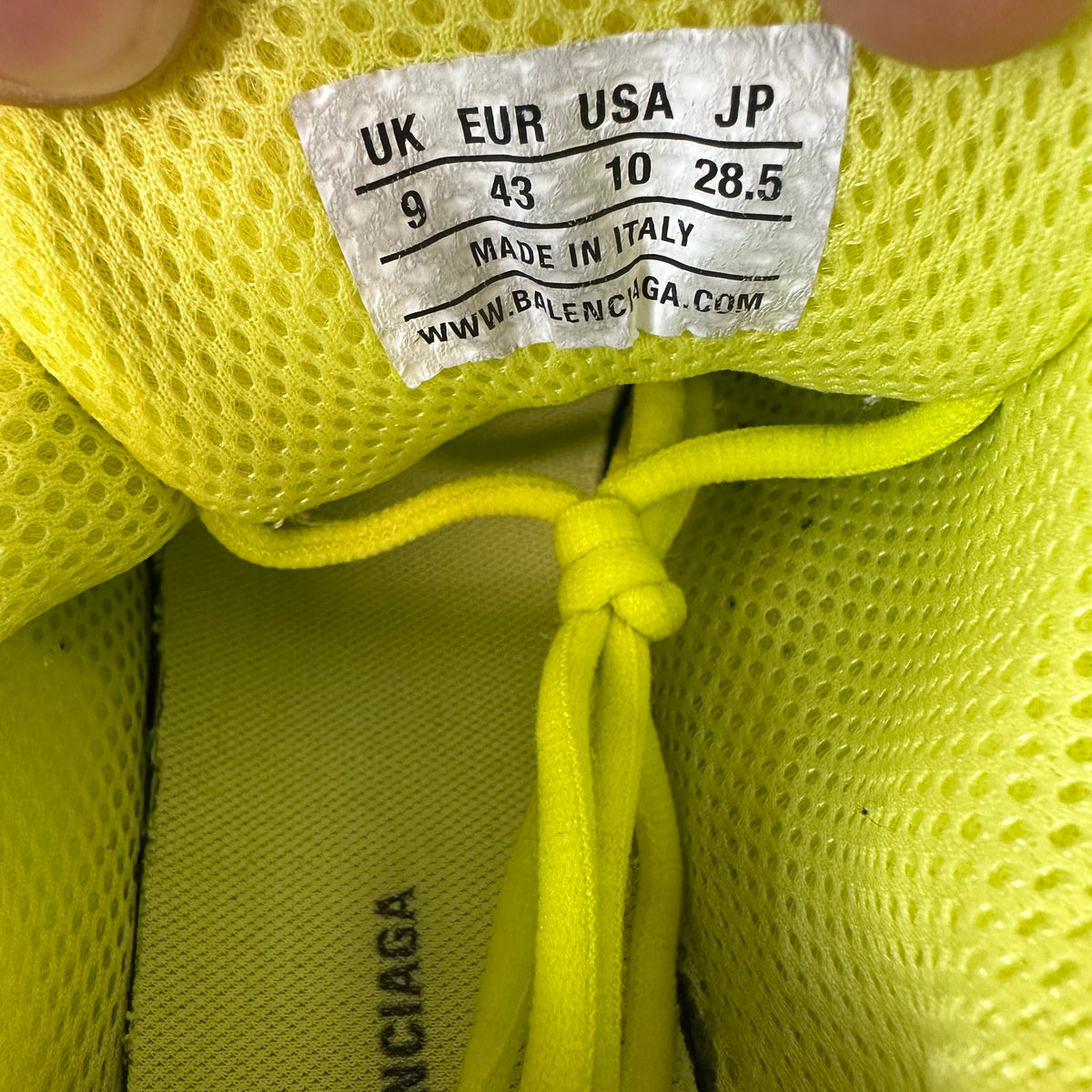 Balenciaga Phantom Lime Green Sneaker Sz 10 (43)