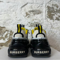 Burberry Arthur Black Grey Yellow Sneaker Sz 9 (42)