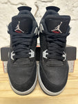 Air Jordan 4 Black Canvas Sz 6Y