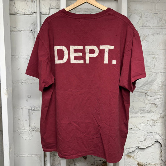 Gallery Dept Maroon T-Shirt Sz L