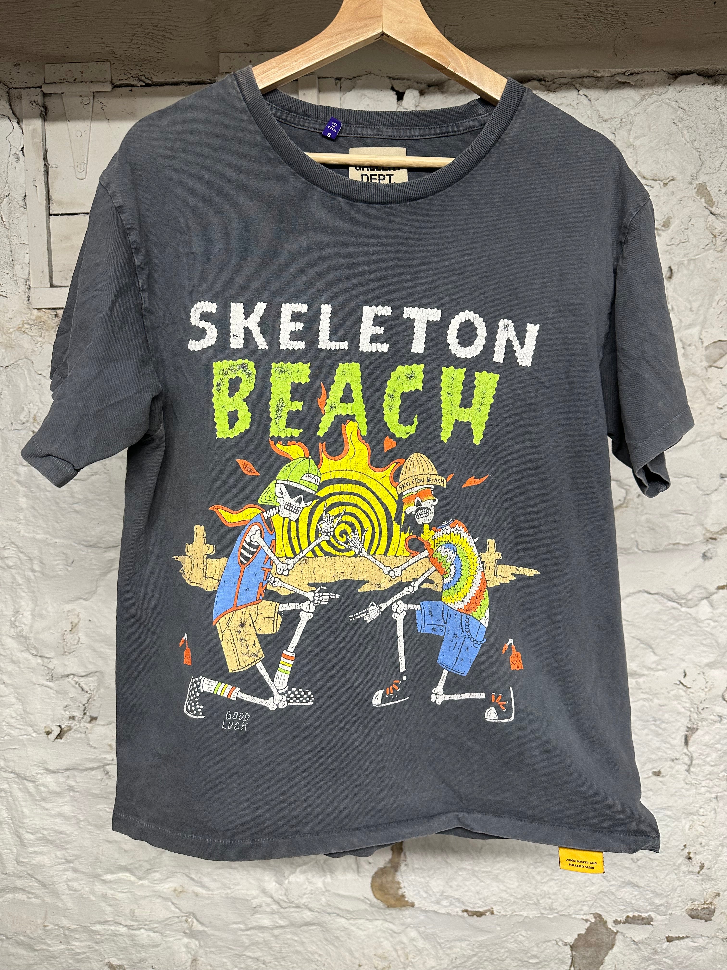 Gallery Dept Skeleton Beach Grey T-Shirt Sz S