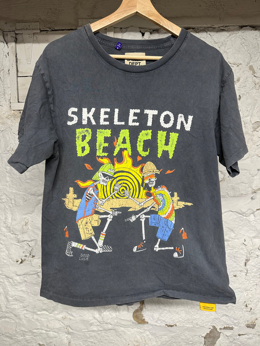 Gallery Dept Skeleton Beach Grey T-Shirt Sz S