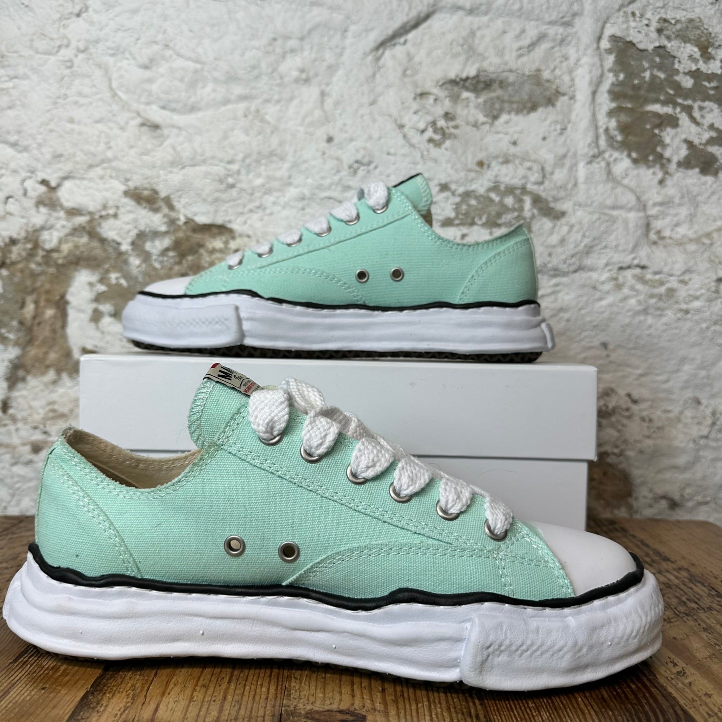 Maison Mihara Mint Green White Peterson Sneaker Sz 12 (45)