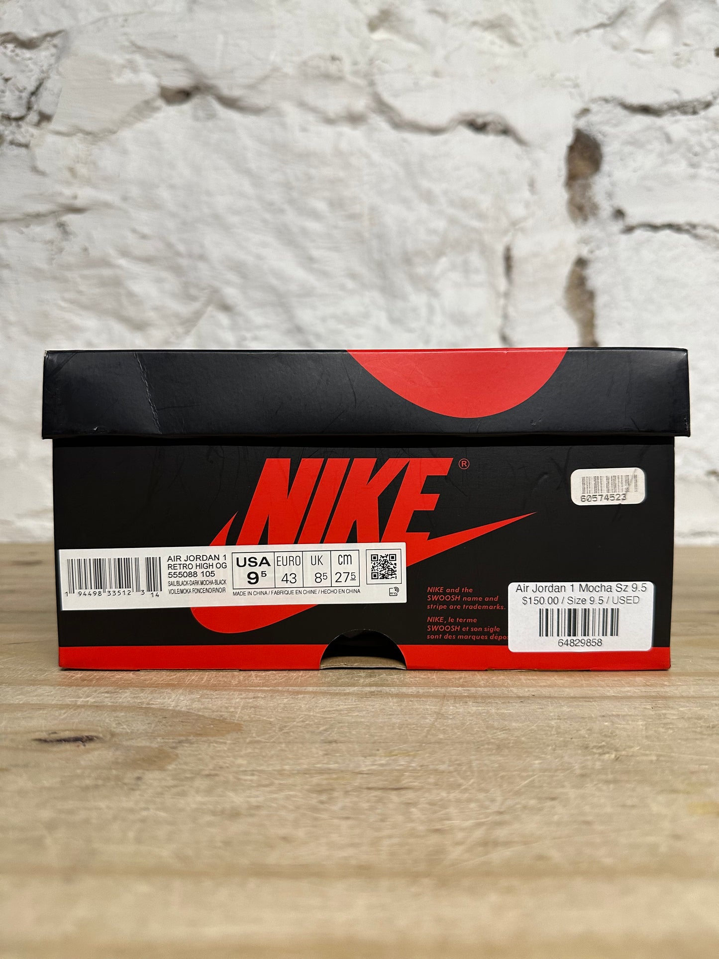 Air Jordan 1 High Dark Mocha Sz 9.5