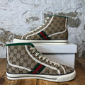 Gucci Tennis 1977 High GG Monogram Sneaker Sz 9.5