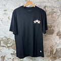 Amiri White Leather Star Black T-Shirt Sz M