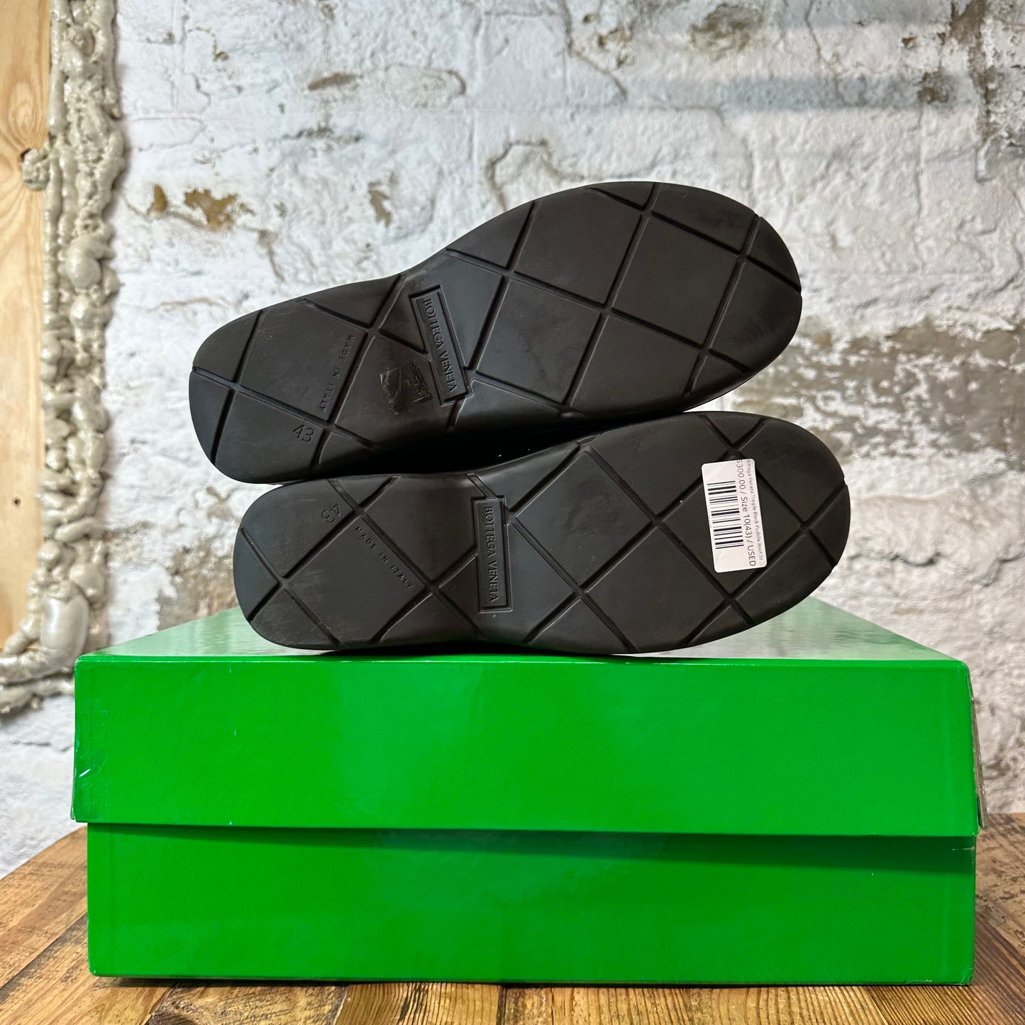 Bottega Veneta Treiple Black Puddle Boot Sz 10 (43)