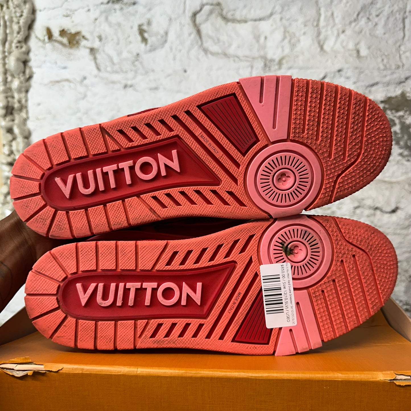 Louis Vuitton Red Skate Sneaker Sz 12 (10.5LV)