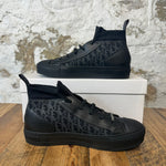 Dior High Black Oblique Walk N Dior Sneaker Sz 6 (38.5)