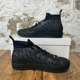 Dior High Black Oblique Walk N Dior Sneaker Sz 6 (38.5)