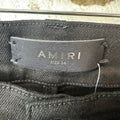 Amiri MX1 Black Paisley Black Denim Jeans Sz 34