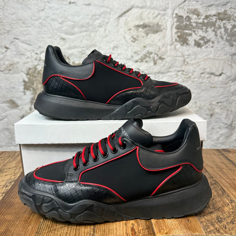 Alexander Mcqueen Red Black Court Sneaker Sz 10 (43) No Box