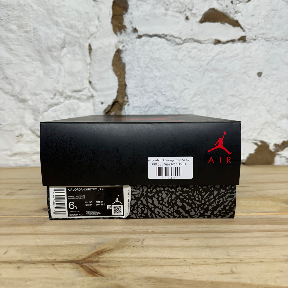 Air Jordan 3 Georgetown Sz 6Y