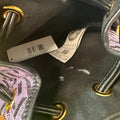 Versace La Greca Coated Canvas Mini Bucket Bag