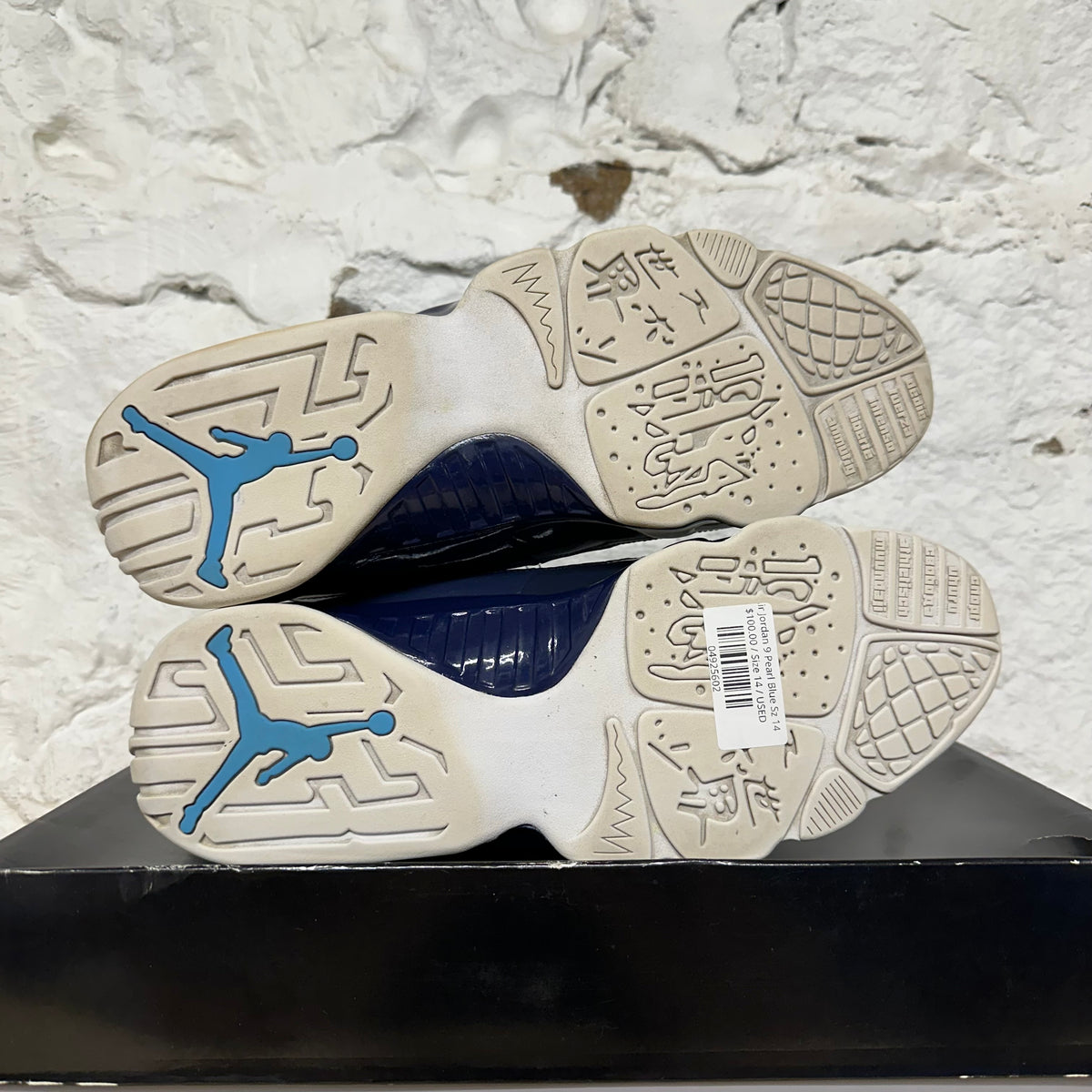 Air Jordan 9 Pearl Blue Sz 14