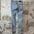 Amiri Knee Hole Washed Blue Denim Jeans Sz 30