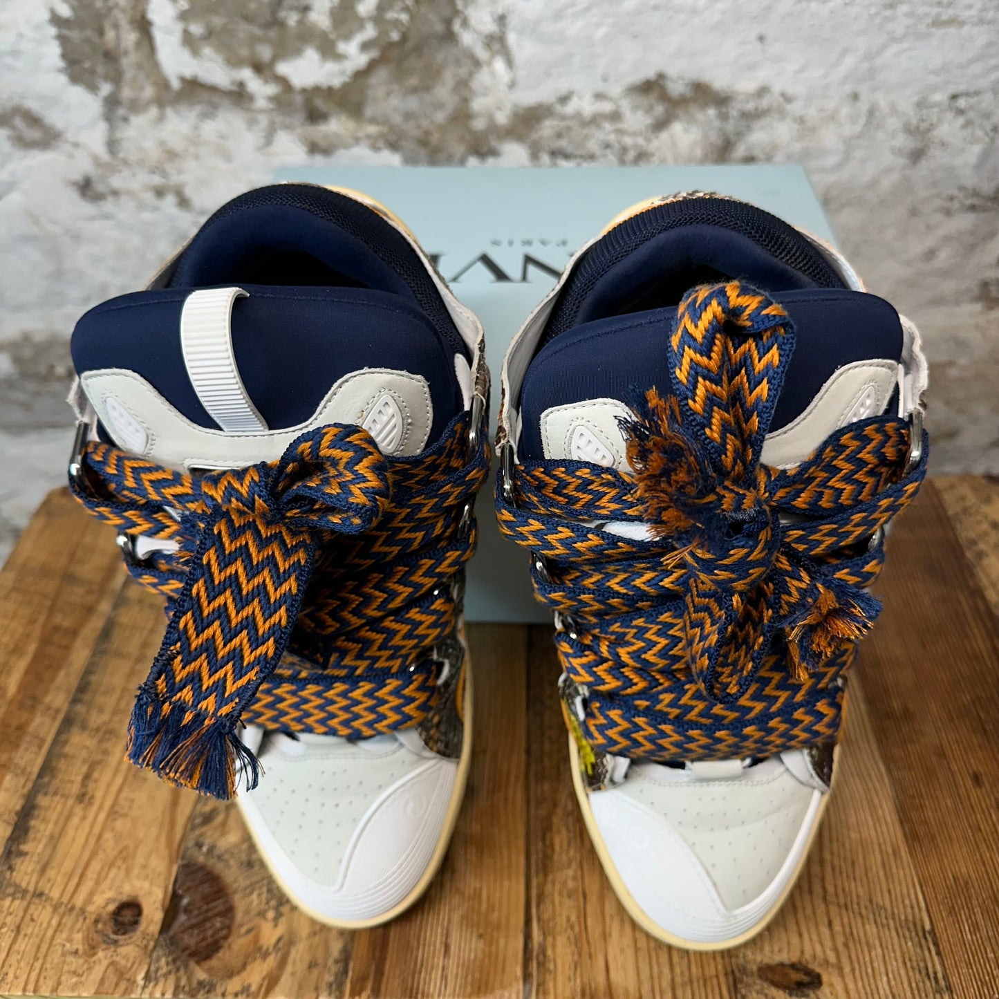 Lanvin Curb Multicolor Snakeskin Sneaker Sz 12 (45)