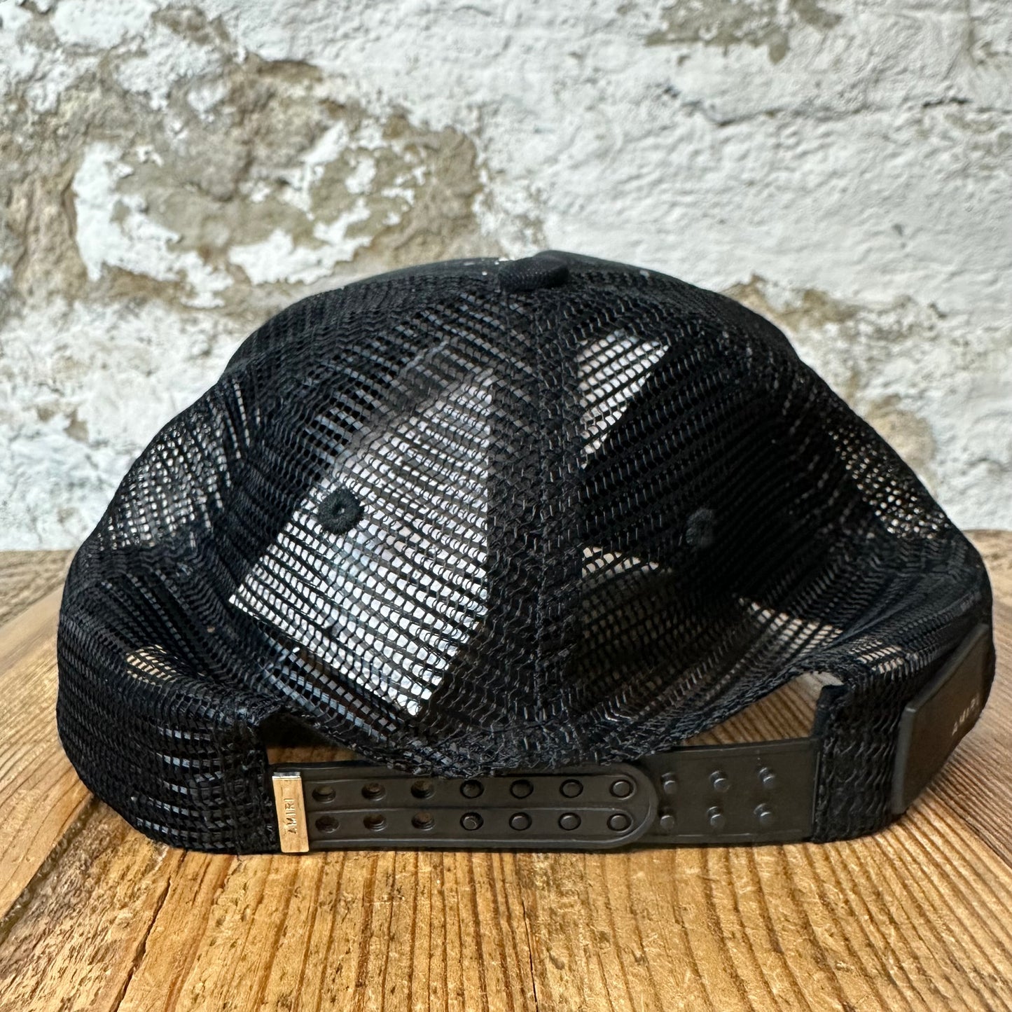 Amiri California Eagle Black Trucker Hat