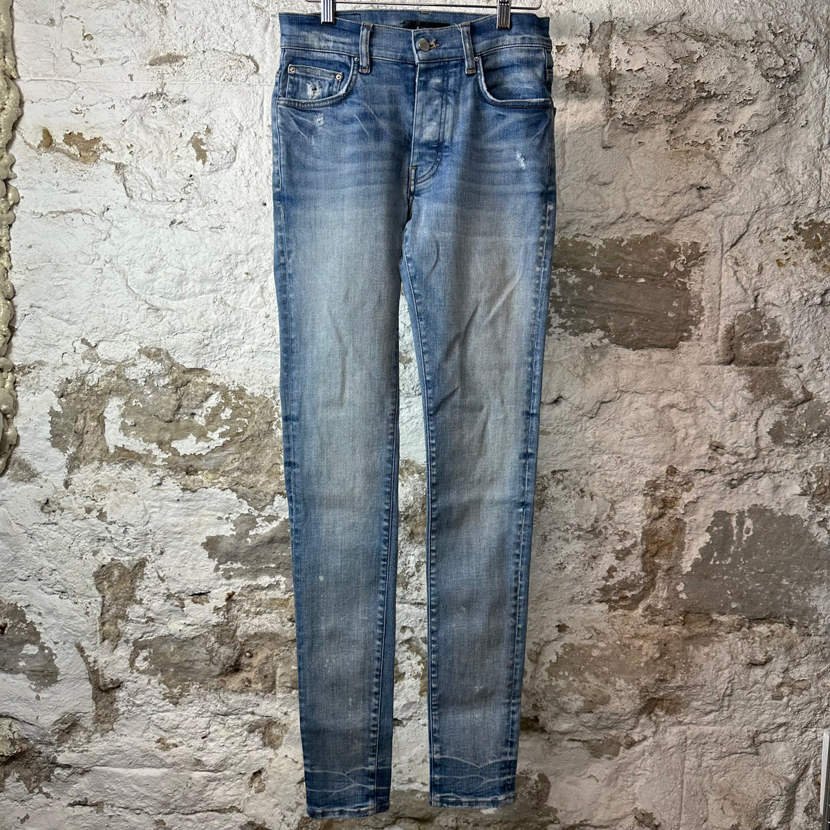 Amiri Plain Blue Denim Jeans Sz 28