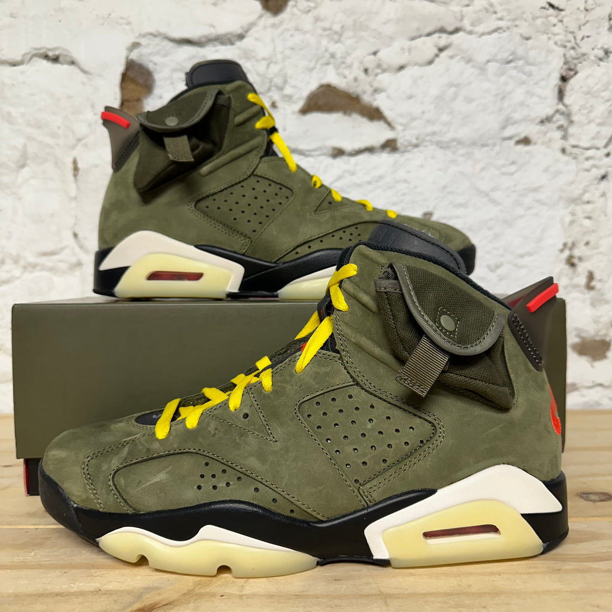 Air Jordan 6 Travis Scott Olive Sz 9