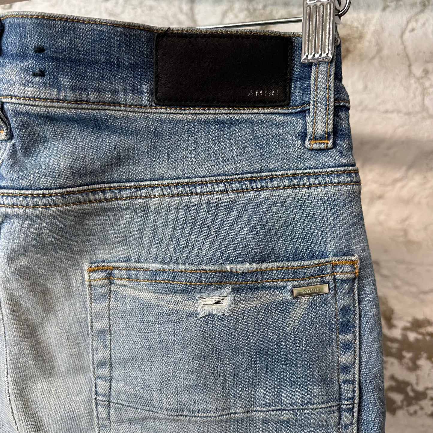 Amiri MX1 Denim Spell Blue Denim Jeans Sz 29