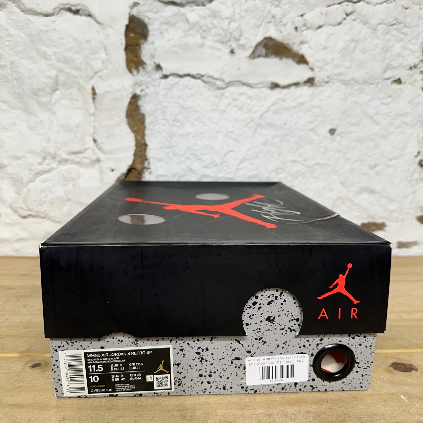 Air Jordan 4 Off-White Sail Sz 10 (11.5W)
