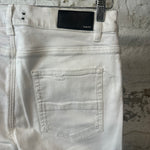 Amiri Plain White Denim Jeans Sz 36