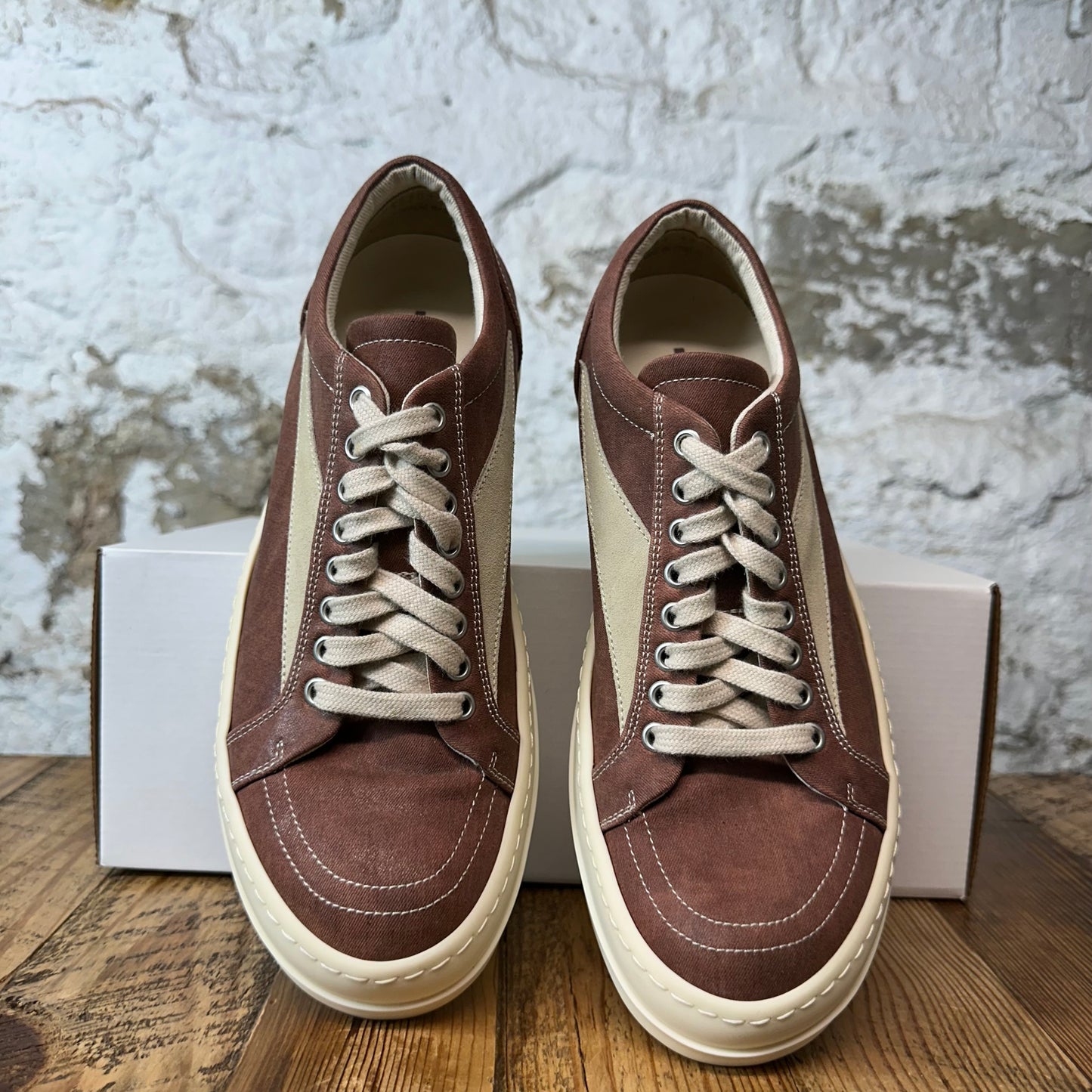 Rick Owens Rosewood Milk Sneaker Sz 8 (41)