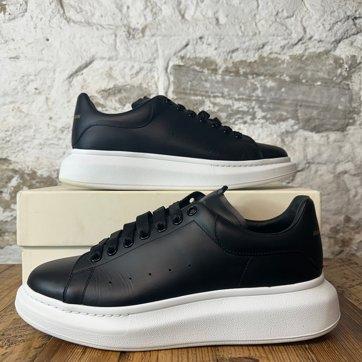 Alexander McQueen Black White Sole Sneaker Sz 12 (45)