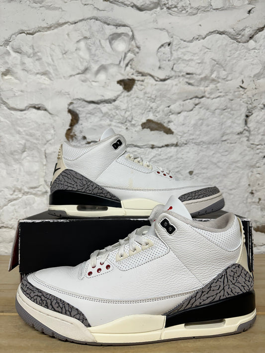 Air Jordan 3 White Cement Reimagined Sz 12