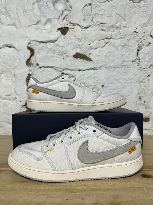 Air Jordan 1 AJKO Union White Canvas Sz 11
