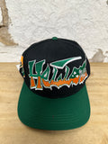 Hellstar Records Black Green Orange Snapback Hat DS