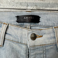 Amiri Black Star Light Wash Blue Denim Jeans Sz 30