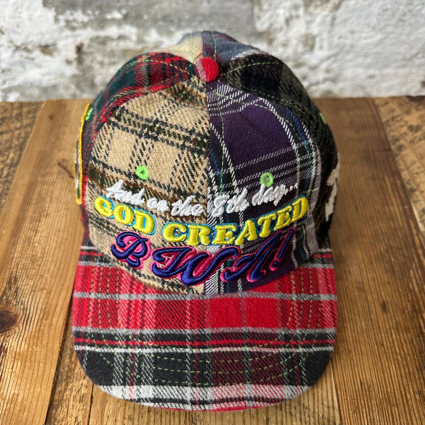Better With Age God Created Plaid Hat