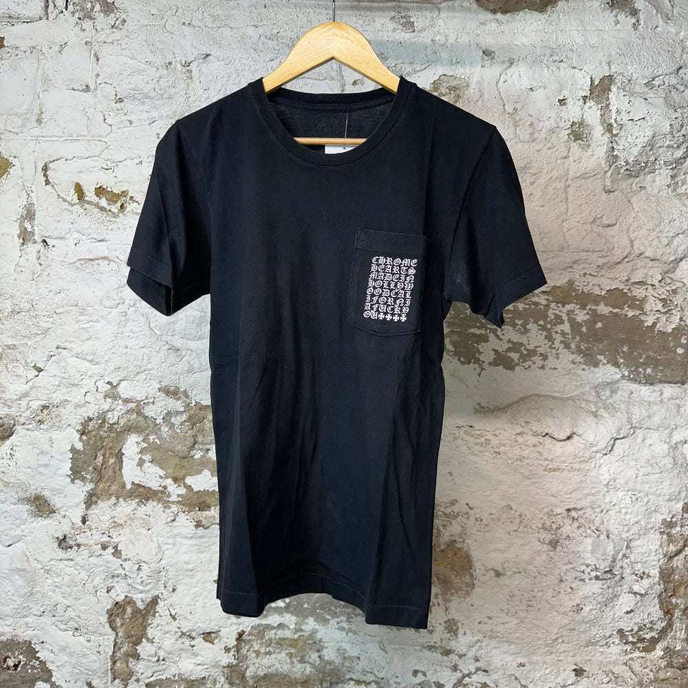 Chrome Hearts Eyechart T-shirt Black Sz S