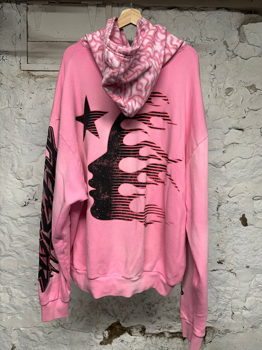 Hellstar Brainwashed Pink Hoodie Sz 2XL