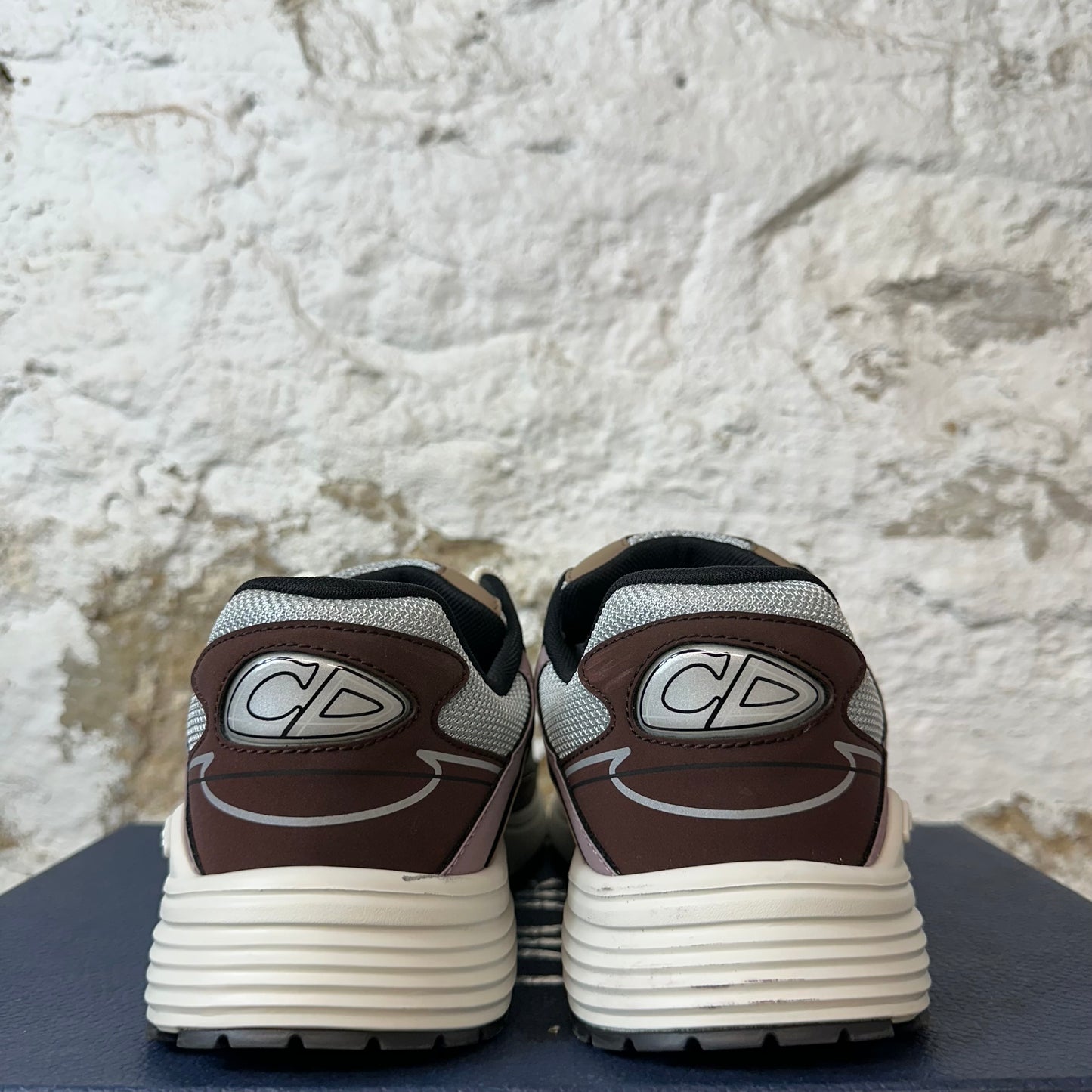 Dior B30 Brown Maroon Gray Sneaker Sz 10 (43)