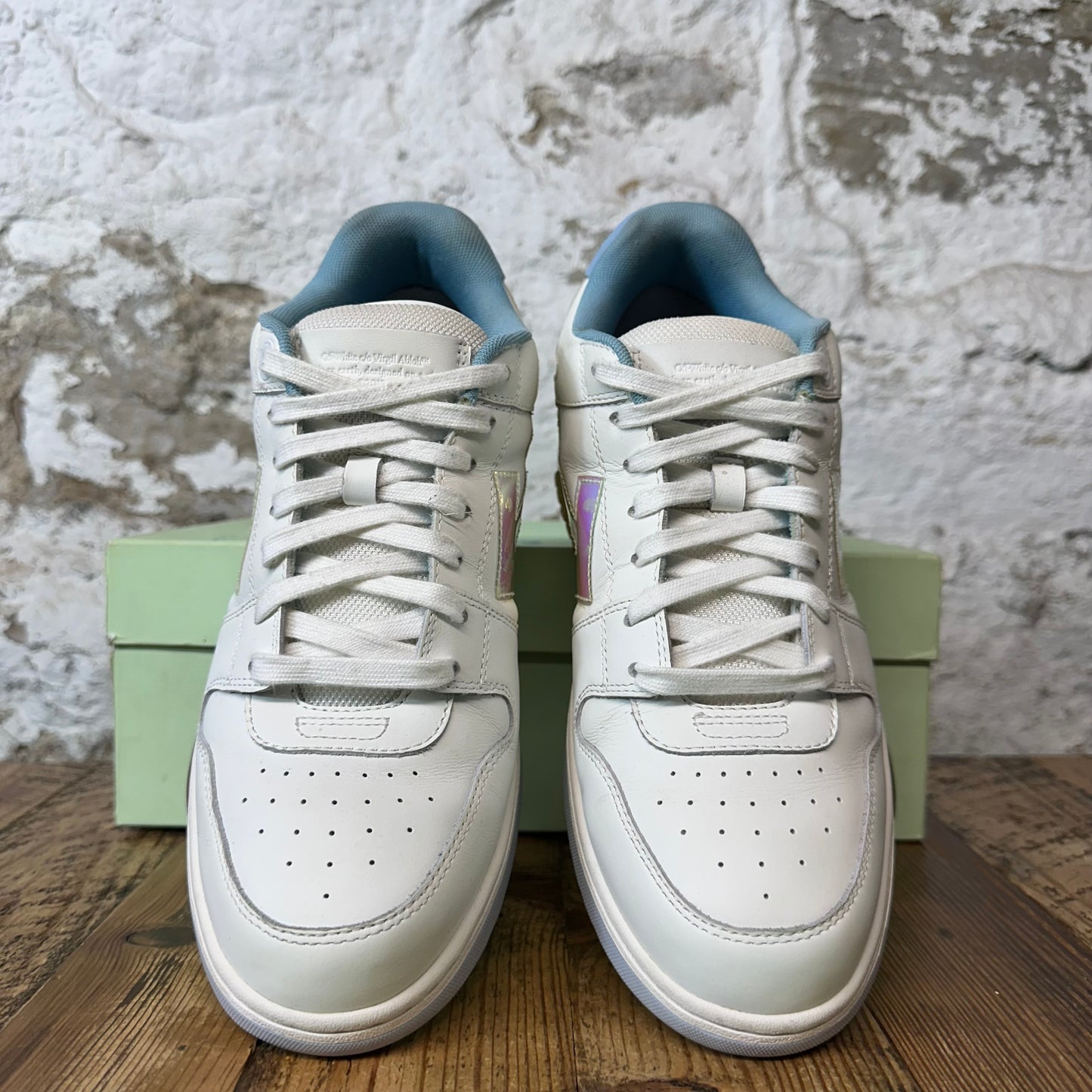 Off-White Out Of Office Iridescent White Sneaker Sz 9 (42)