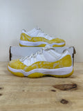 Air Jordan 11 Low Yellow Snakeskin Sz 7.5(9W)