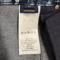 Louis Vuitton Blue Floral Monogram Blue Denim Jeans Sz 34 DS