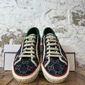 Gucci Tennis 1977 Blue Monogram Sneaker Sz 5 (37)