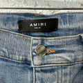 Amiri Camo Bones Blue Denim Jeans Sz 33